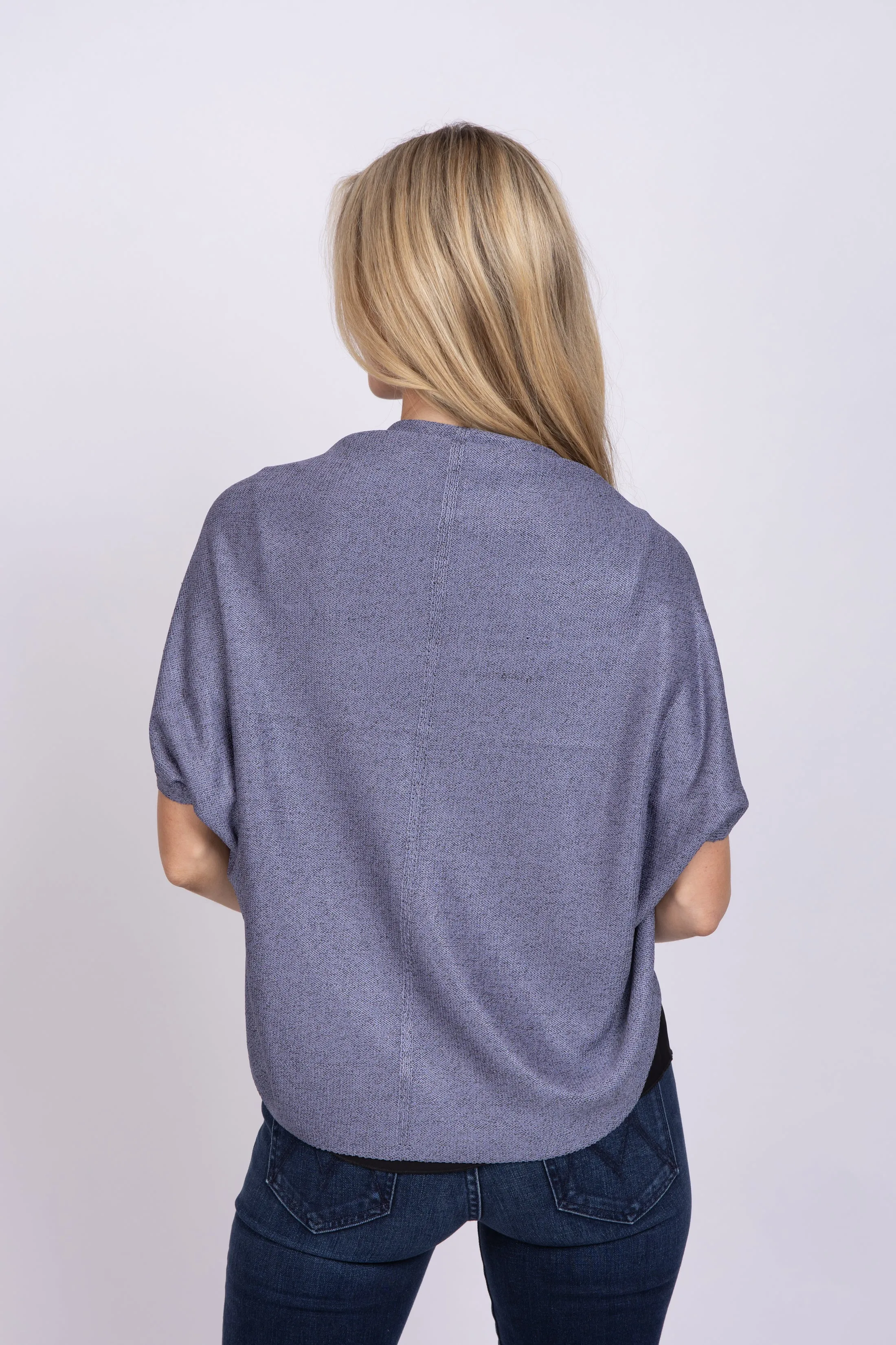 Nic Zoe Cocoon Cardigan In Blue Dusk