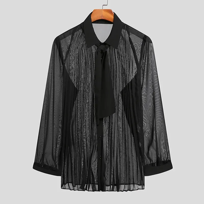 Noir Sheer Elegance Shirt