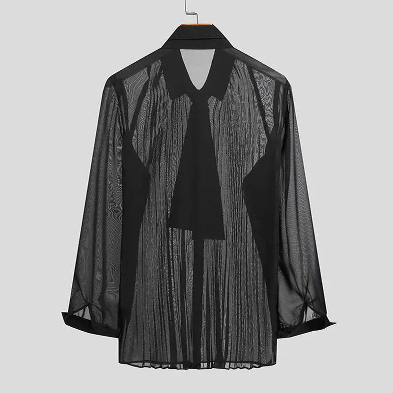 Noir Sheer Elegance Shirt