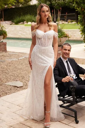 Off the Shoulder Wedding Gown CD0203W