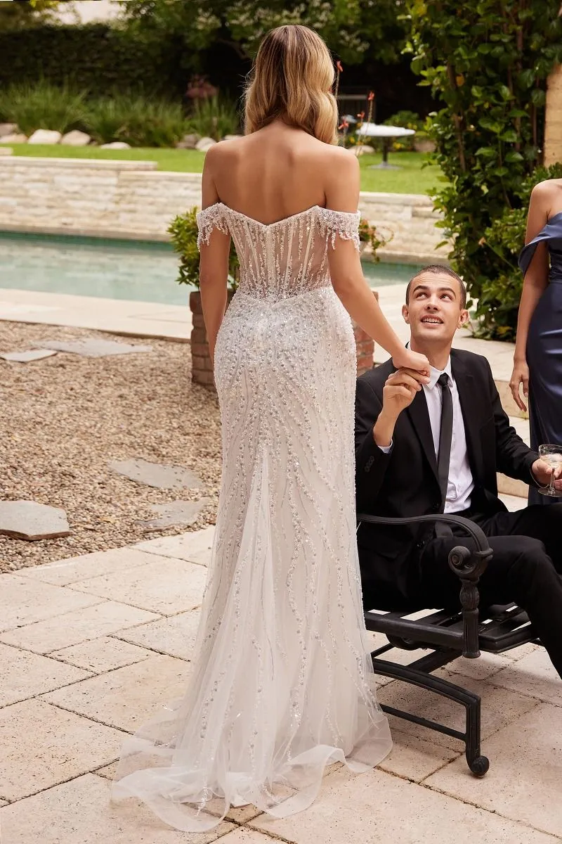 Off the Shoulder Wedding Gown CD0203W