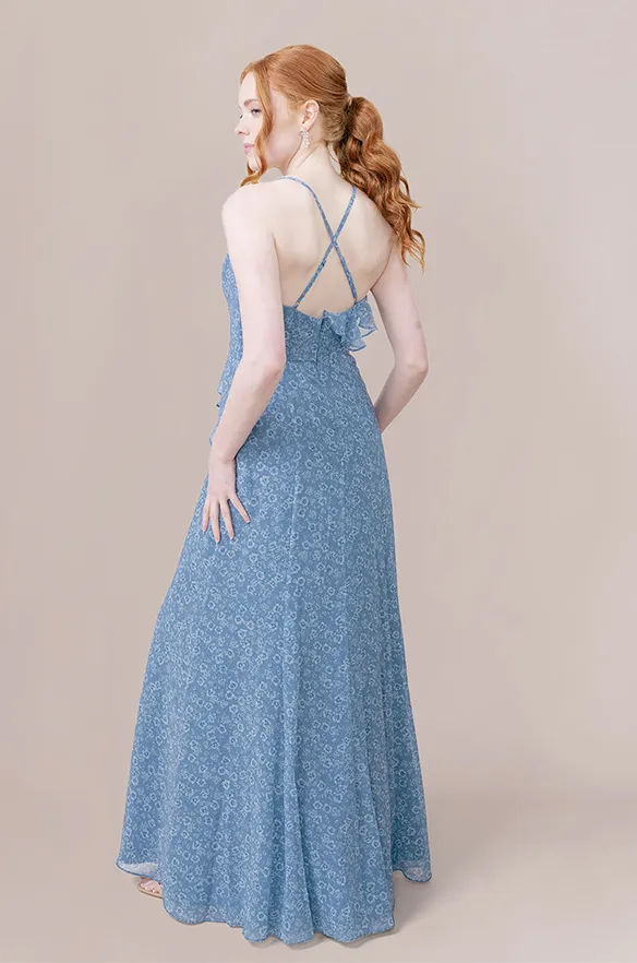 Paloma Chiffon Floral Print Dress | Made To Order