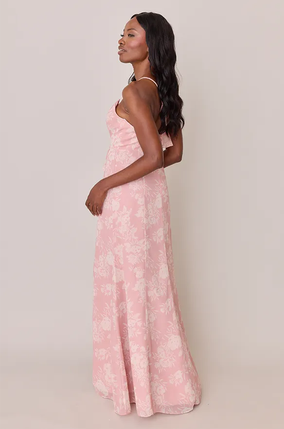 Paloma Chiffon Floral Print Dress | Made To Order