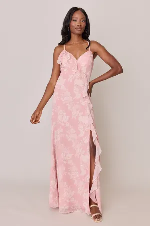 Paloma Chiffon Floral Print Dress | Made To Order