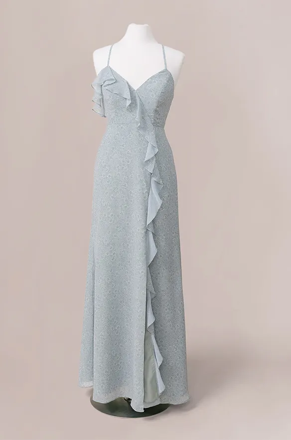 Paloma Chiffon Floral Print Dress | Made To Order