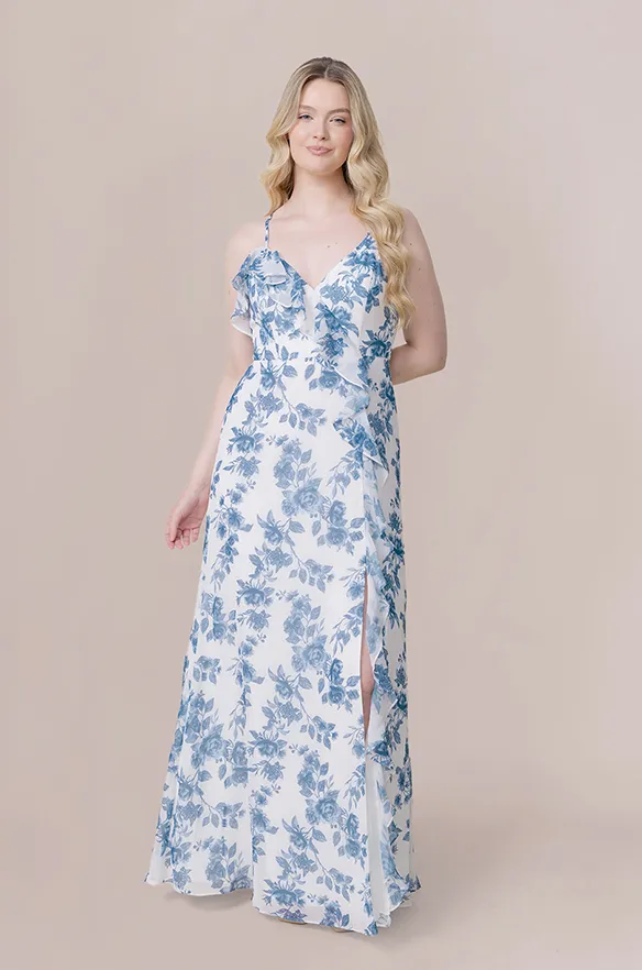 Paloma Chiffon Floral Print Dress | Made To Order