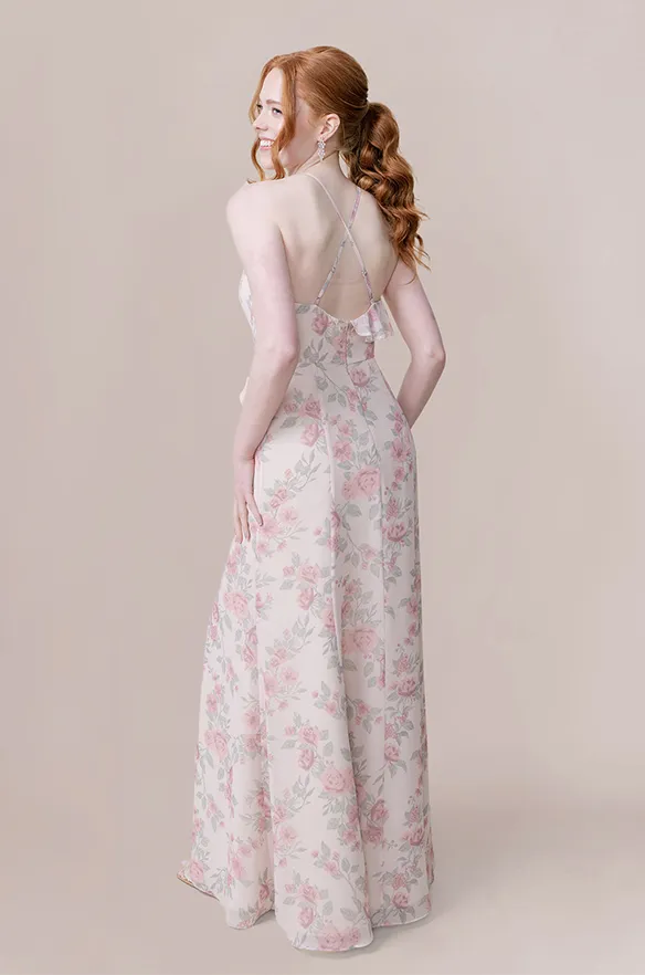 Paloma Chiffon Floral Print Dress | Made To Order