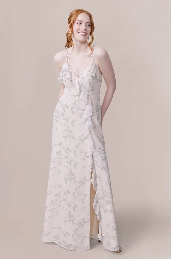 Paloma Chiffon Floral Print Dress | Made To Order