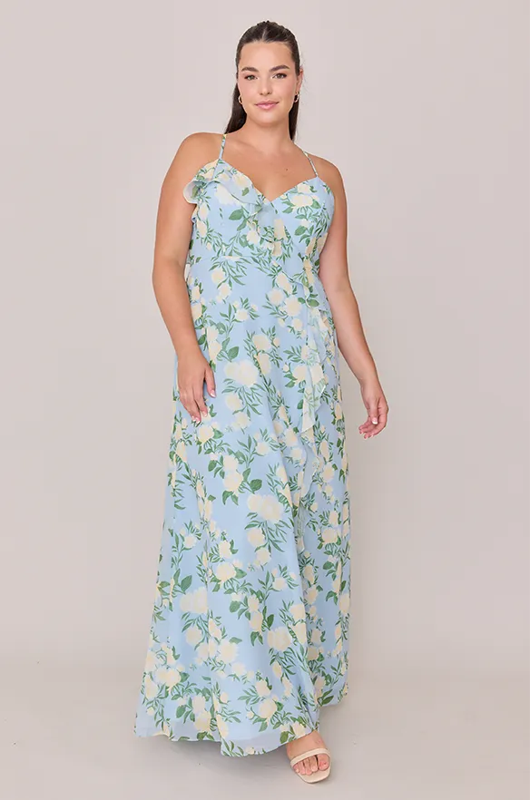 Paloma Chiffon Floral Print Dress | Made To Order