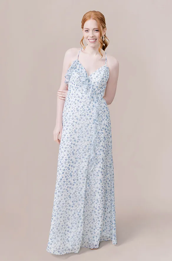 Paloma Chiffon Floral Print Dress | Made To Order