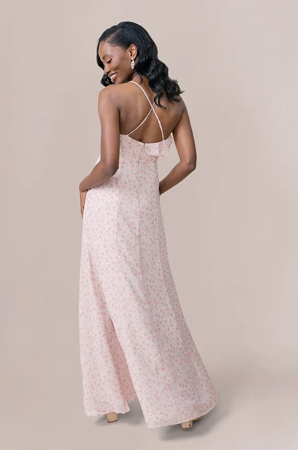 Paloma Chiffon Floral Print Dress | Made To Order
