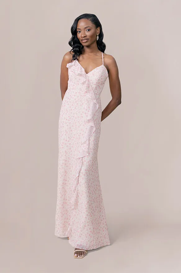 Paloma Chiffon Floral Print Dress | Made To Order