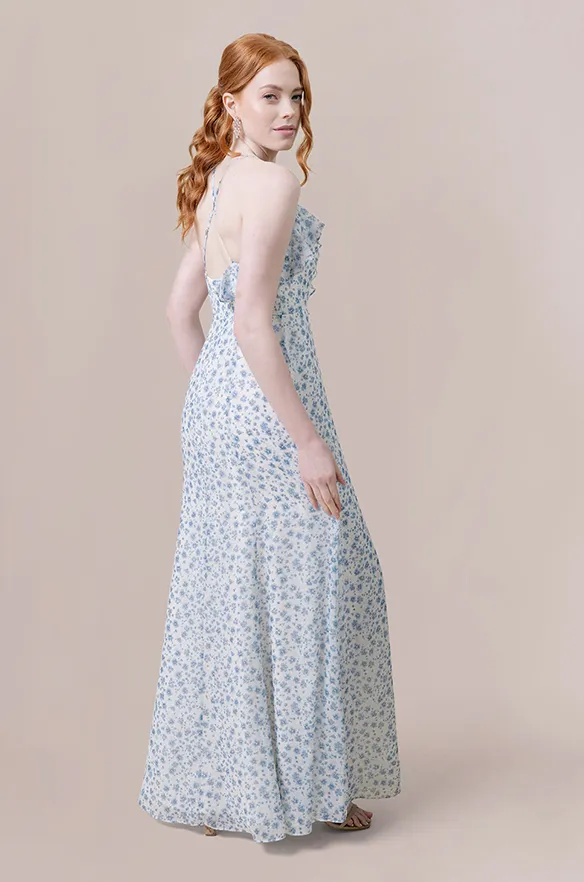 Paloma Chiffon Floral Print Dress | Made To Order