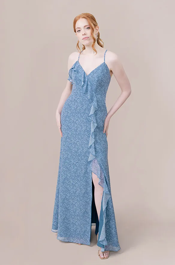 Paloma Chiffon Floral Print Dress | Made To Order