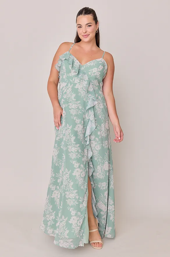 Paloma Chiffon Floral Print Dress | Made To Order