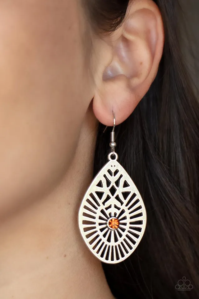 Paparazzi Earring ~ Modern Mural - Brown