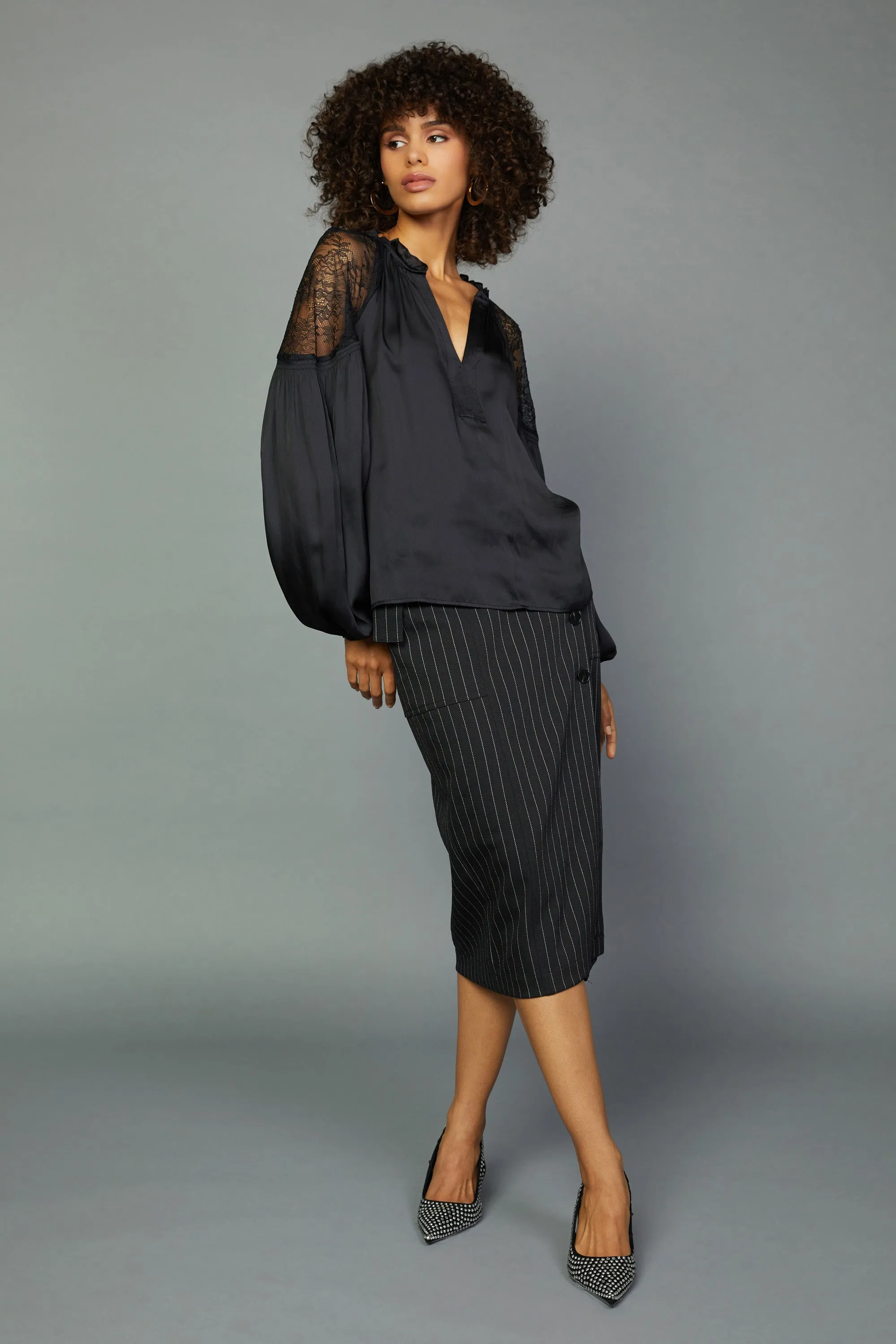 Peekaboo Lace Blouse