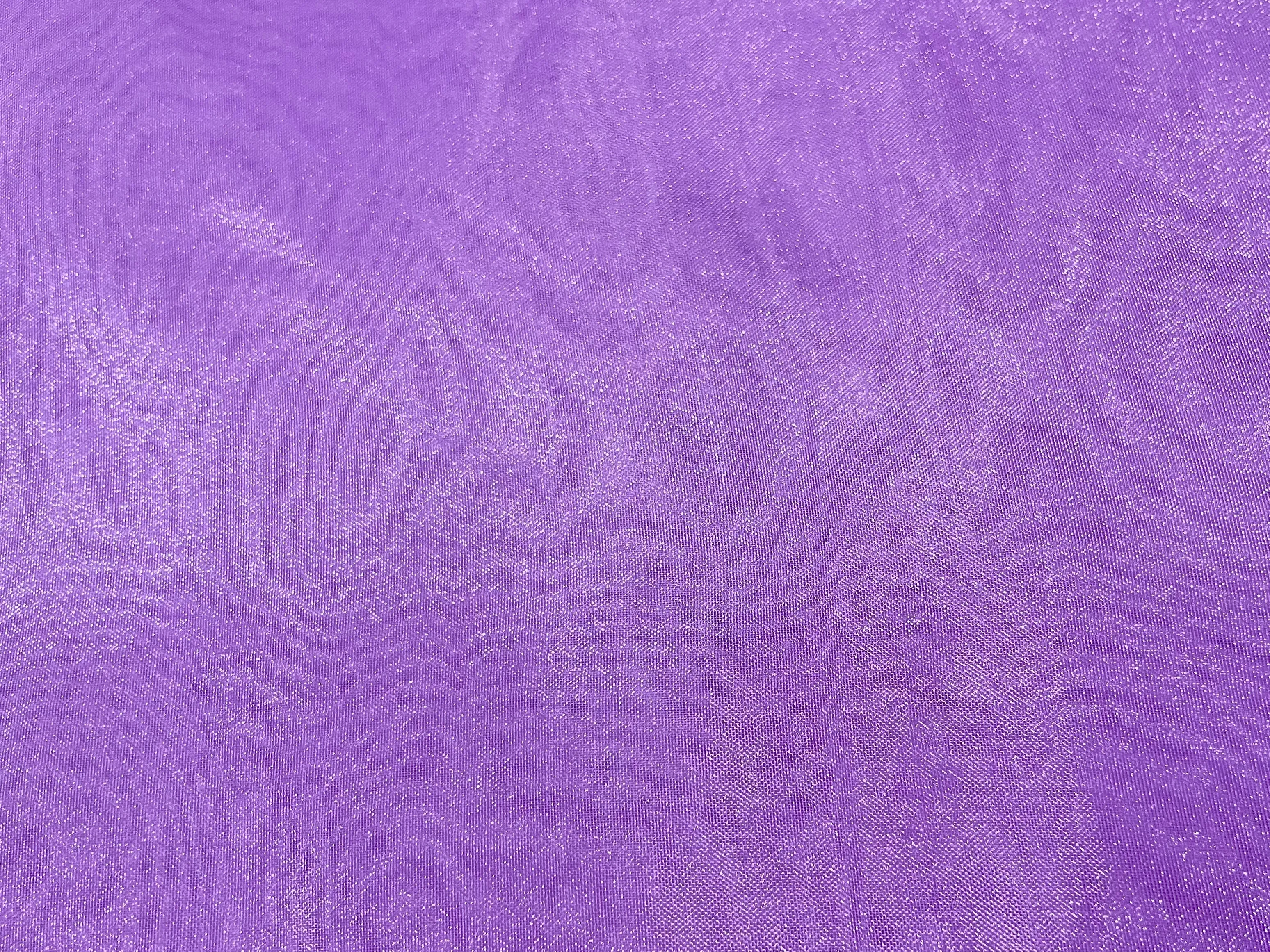 Purple Plain Organza Fabric