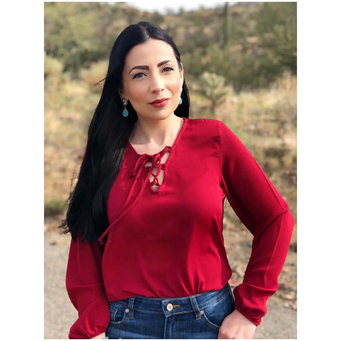 Remington Red Long Sleeve Bodysuit