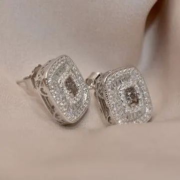 Sleek Square Stud Earrings