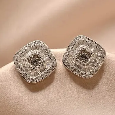 Sleek Square Stud Earrings