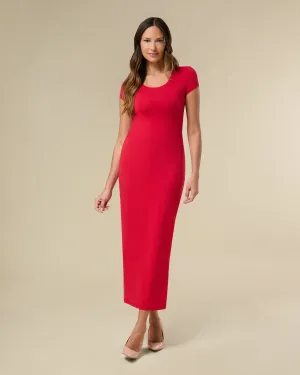 Square Neck Midi Dress