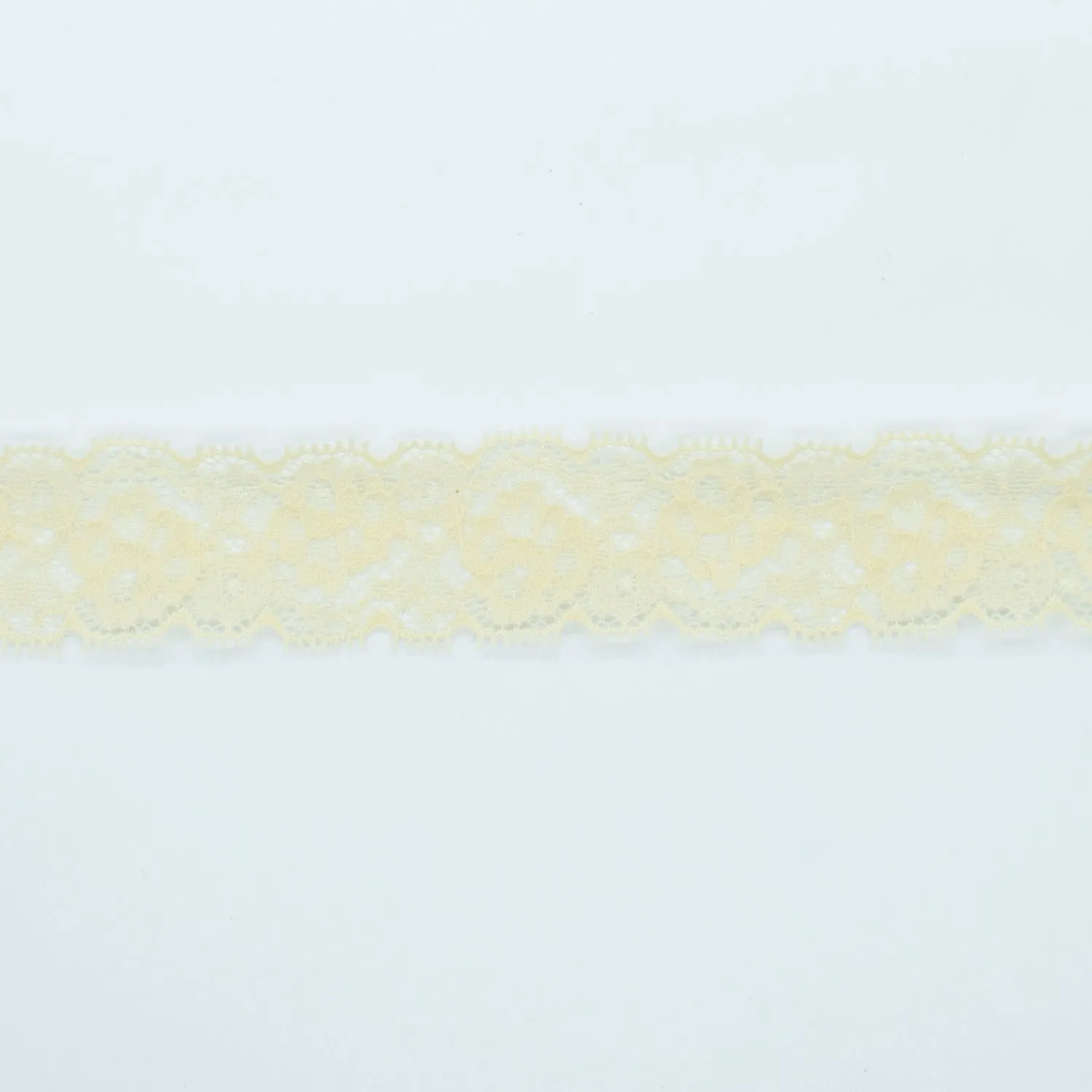 Stretch Lace Trim 30mm Design-N1 Butter Cream