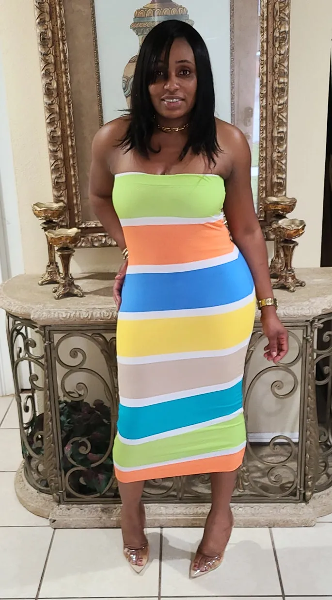 Sunny Day Color Block dress