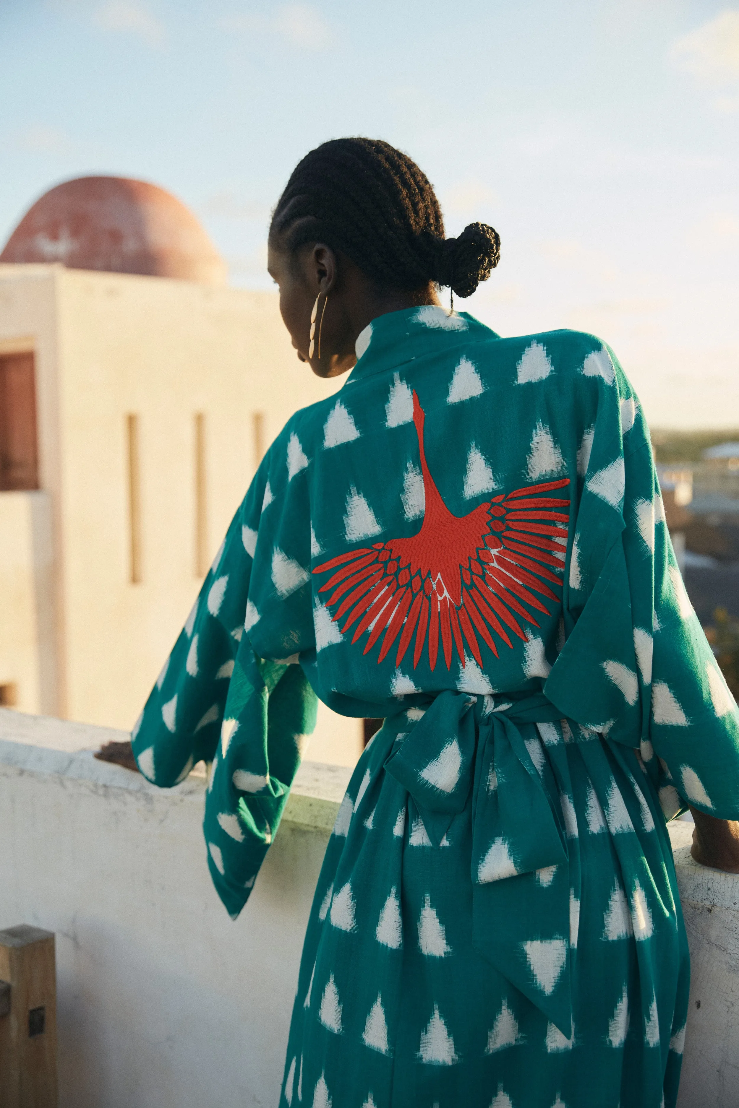 Teal Savannah Kimono