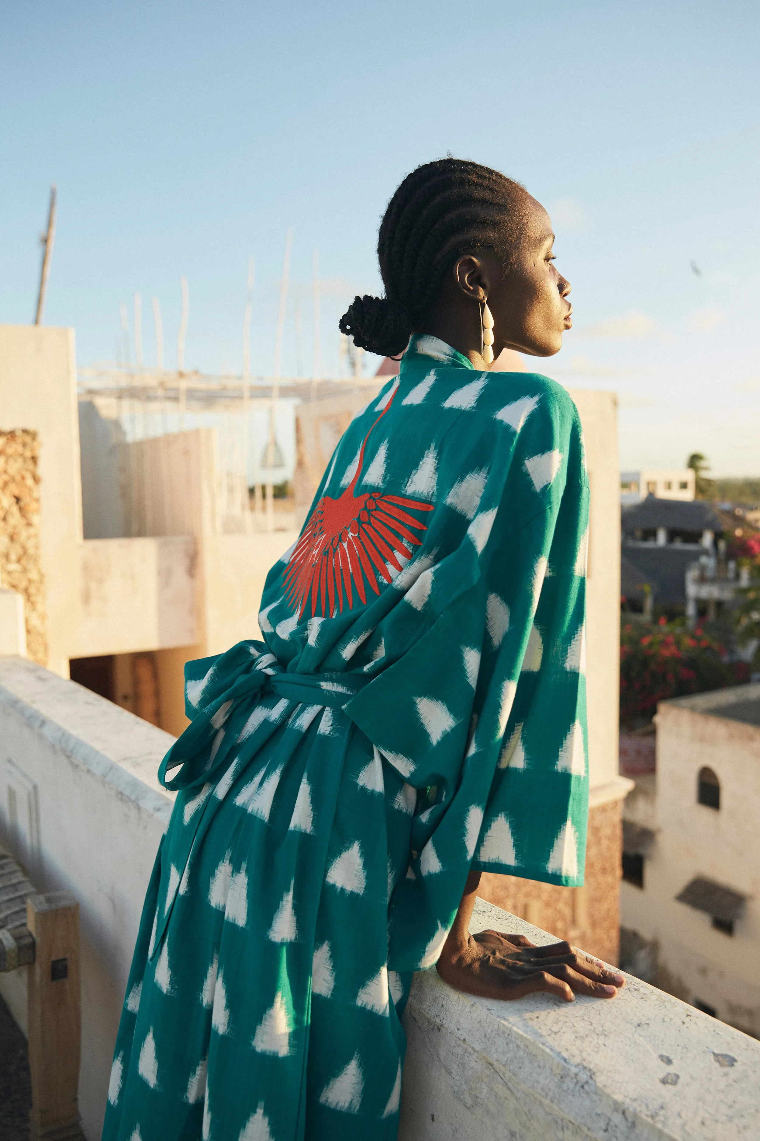 Teal Savannah Kimono