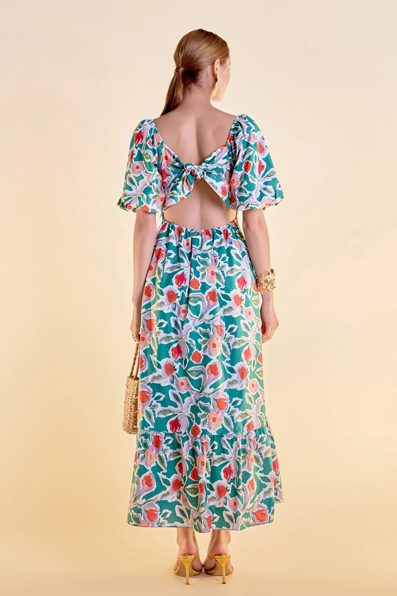 Tie Back Maxi Dress