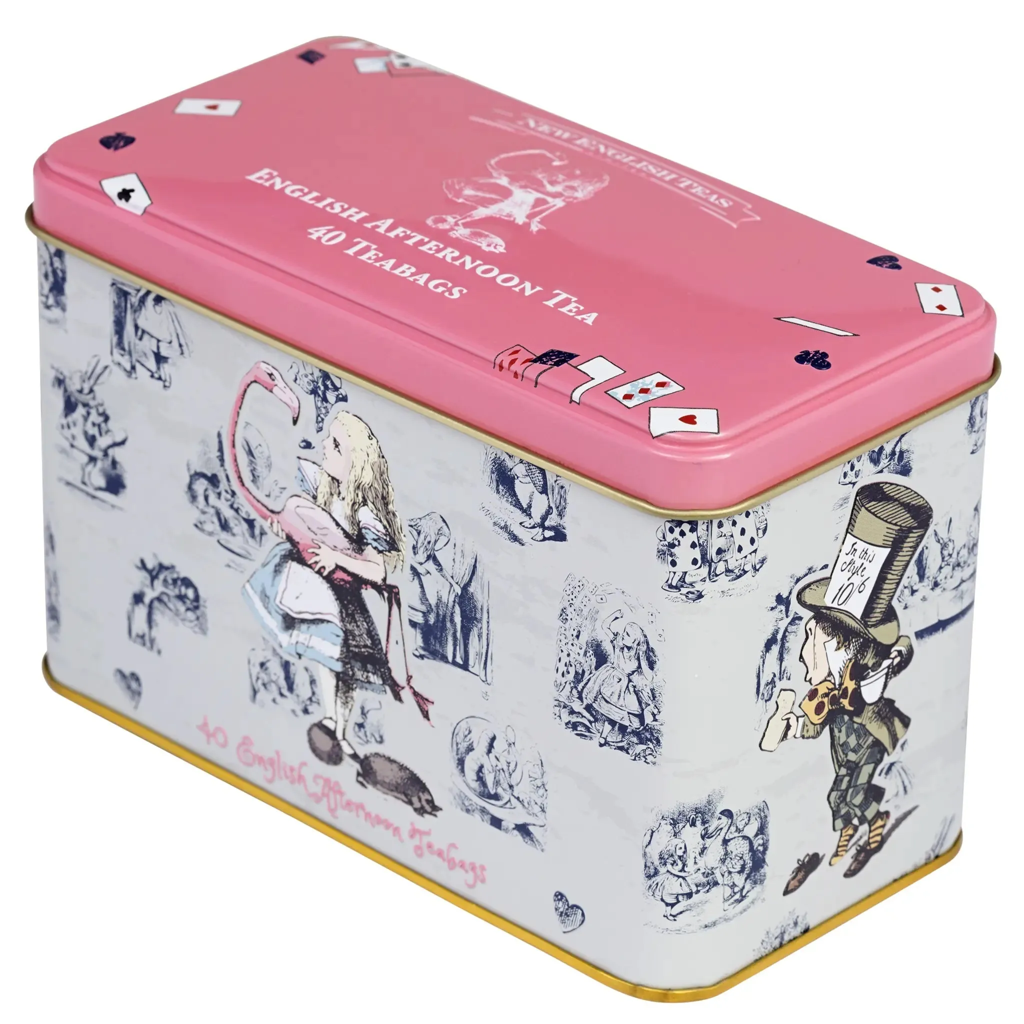 Vintage Alice In Wonderland Classic Tea Tin