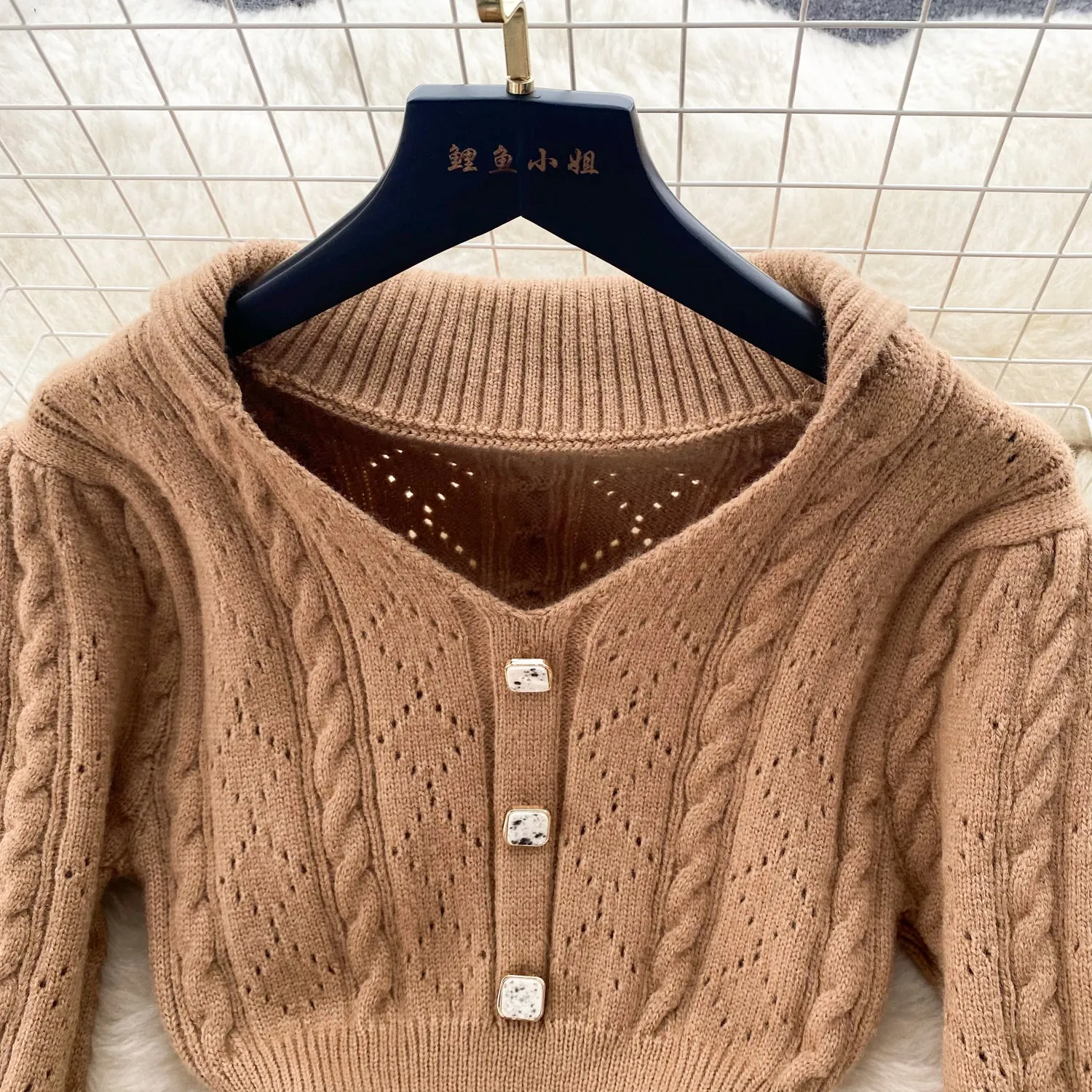 Vintage Delicate Knitted Bottoming Dress
