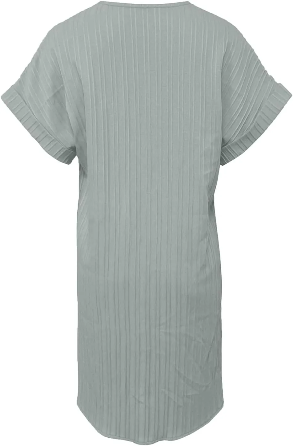 Womens Cotton Shirt Dress Summer Casual Short Sleeve Button Down Beach Cover Up Shirts Tunic Dresses with Pockets
